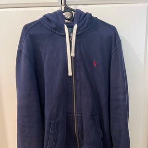 Polo Ralph Lauren Zippered Navy Hoodie